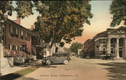 Central Street Woodstock, VT Postcard Postcard Postcard