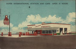 Super International Station and Cafe El Paso, TX Postcard Postcard Postcard