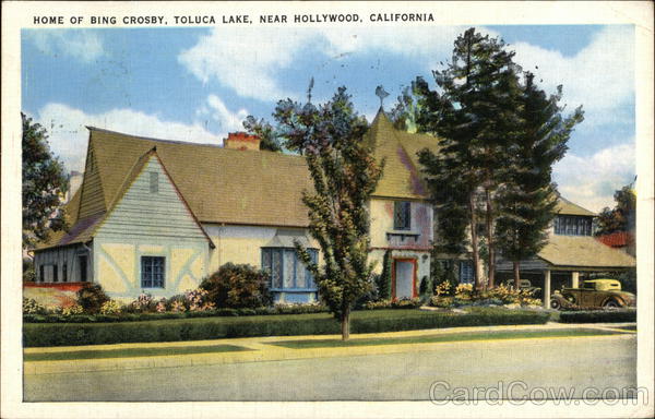 Home of Bing Crosby, Toluca Lake Hollywood California