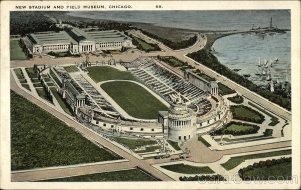 New Stadium and Field Museum Chicago Illinois