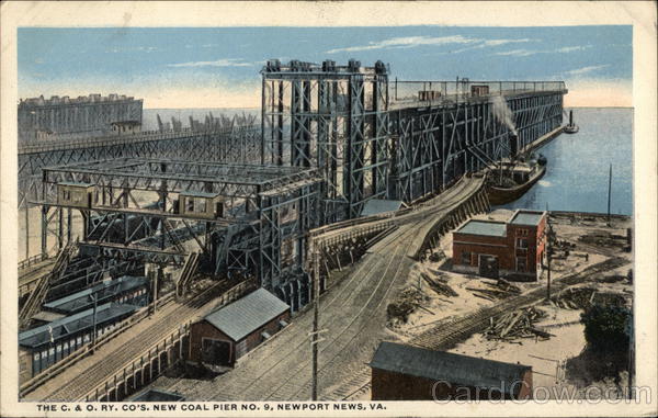 The C & O Ry Company's New Coal Pier No 9 Newport News Virginia