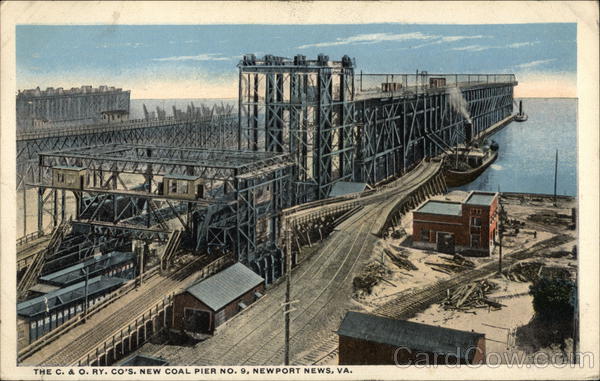 The C & O Ry Company's New Coal Pier No 9 Newport News Virginia