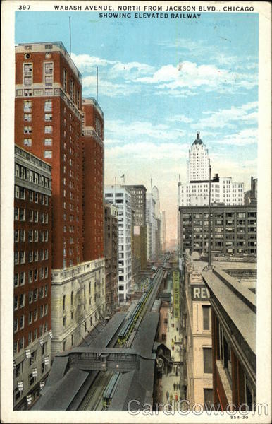 Wabash Avenue North from Jackson Boulevard Chicago Illinois