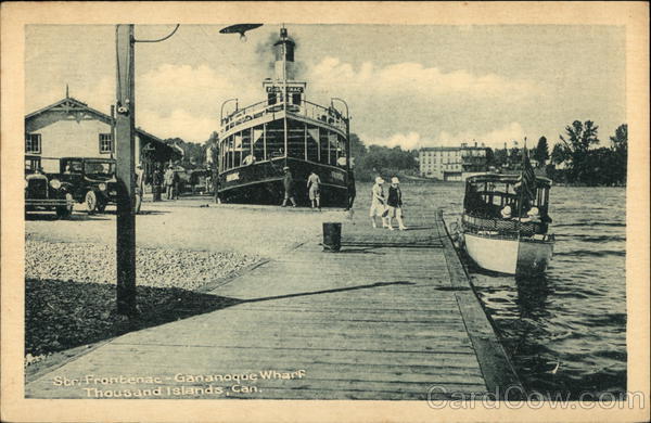 Steamer Frontenac, Gananoque Wharf Thousand Islands Canada