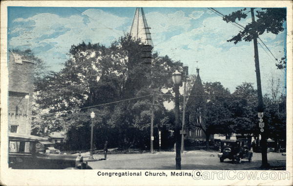 Street View of Congregational Church Medina Ohio