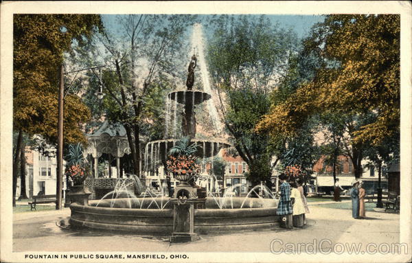 Fountain in Public Square Mansfield Ohio