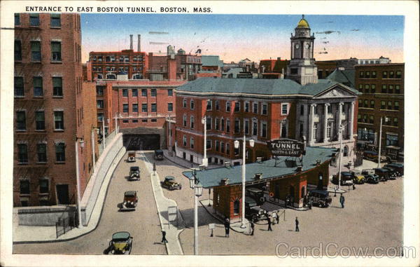 Entrance to East Boston Tunnel Massachusetts