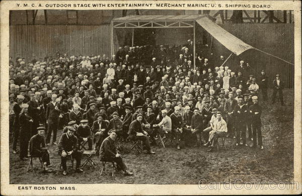 YMCA Outdoor Stage with Entertainment Merchant Marine - US Shipping Board Boston Massachusetts