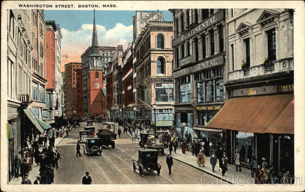 Washington Street View Boston Massachusetts