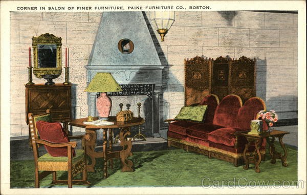 Corner in Salon of Finer Furniture, Paine Furniture Company Boston Massachusetts