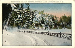 Pinehurst Road in Winter, Saranac Lake Pinehurst Road in Winter, Saranac Lake