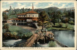 Hotel Glenisle in Platte Canyon Postcard