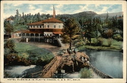 Hotel Glenisle in Platte Canyon Colorado Postcard Postcard Postcard