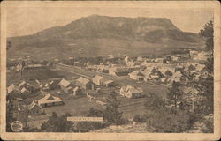 Bird's Eye View of Town Postcard