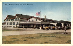 Burlington Cody Inn Wyoming Postcard Postcard Postcard