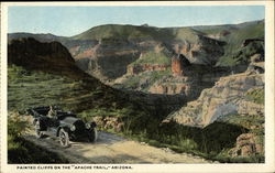 Painted Cliffs on the Apache Trail Postcard
