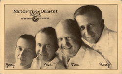 Goodyear Motor Tires Quartet, KFOX Postcard