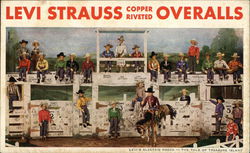 Levi Strauss Copper Riveted Overalls Postcard