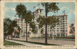 Edgewater Beach Hotel, 5349 Sheridan Road - An Ideal Summer and Winter Home Postcard