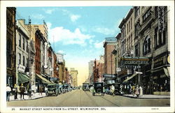 Market Street North from 5th Street Postcard