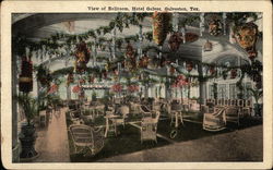 View of Ballroom at the Hotel Galvez Galveston, TX Postcard Postcard Postcard