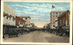 First Street Looking East Sanford, FL Postcard Postcard Postcard