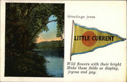 Greetings from Little Current Ontario Canada Postcard Postcard Postcard