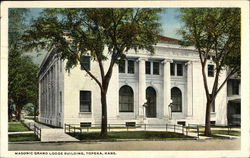 Masonic Grand Lodge Building Topeka, KS Postcard Postcard 