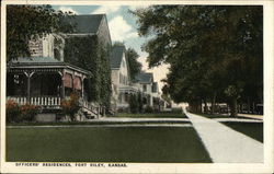 Officers' Residences Fort Riley, KS Postcard Postcard Postcard