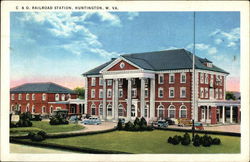 C & O Railroad Station Huntington, WV Postcard Postcard Postcard