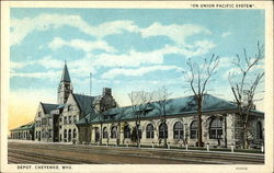 Depot on the Union Pacific System Postcard