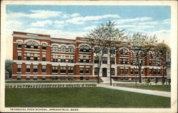 Technical High School Springfield, MA Postcard Postcard Postcard