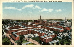 Bird's Eye View of Winchester Repeating Arms New Haven, CT Postcard Postcard Postcard