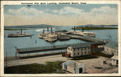 Nantasket Pier Boat Landing Nantasket Beach, MA Postcard Postcard Postcard