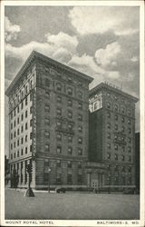 Mount Royal Hotel Baltimore, MD Postcard Postcard Postcard
