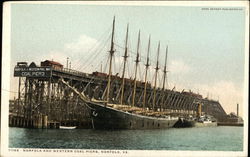 Norfolk and Western Coal Piers Virginia Postcard Postcard Postcard