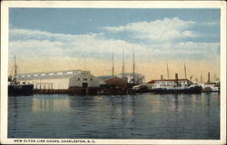 New Clyde Line Docks Postcard