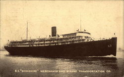 S.S. "Berkshire" - Merchants and Miners Transportation Co. Postcard