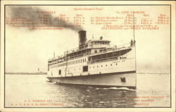 SS Virginia Lee, NYP & NRR Ferry Company Postcard