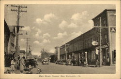 Main Street Sussex, NB Canada New Brunswick Postcard Postcard Postcard