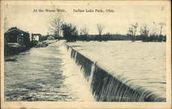 At the Waste Weir, Indian Lake Park Lakeview, OH Postcard Postcard Postcard