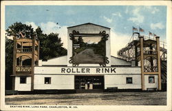 Skating Rink, Luna Park Charleston, WV Postcard Postcard Postcard