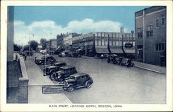 Main Street, Looking North Denison, IA Postcard Postcard Postcard