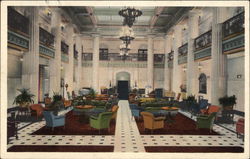 The Mayo Hotel - Spacious Lobby Tulsa, OK Postcard Postcard Postcard