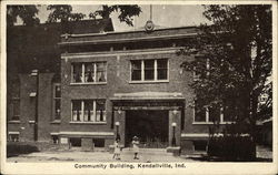 Community Building Kendallville, IN Postcard Postcard Postcard