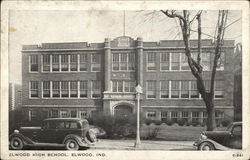 Elwood High School Indiana Postcard Postcard Postcard