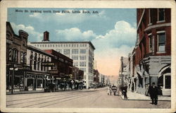 Main Street looking north from Fifth Postcard