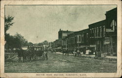 South Side Square Garnett, KS Postcard Postcard Postcard