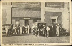 Sick Call, Receiving Ship, Commonwealth Pier Postcard