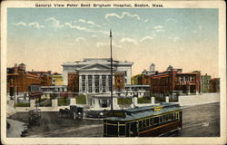 General View Peter Bent Brigham Hospital Postcard